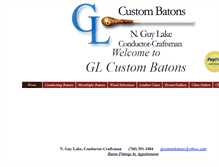 Tablet Screenshot of glcustombatons.com